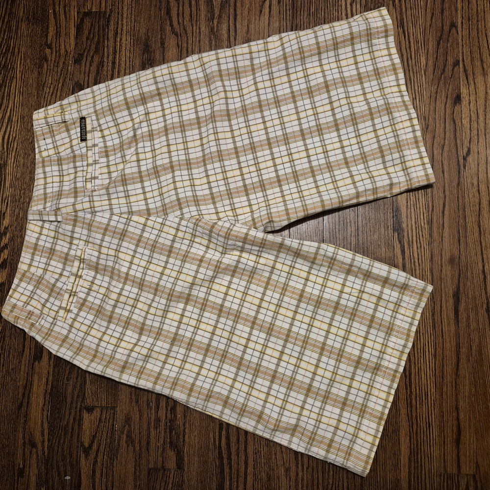 Plaid Tan Shorts